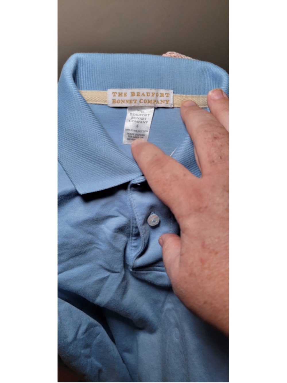 beaufort bonnet company Long sleeve Polo Blue Size 6 - Picture 2 of 3